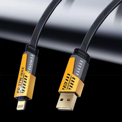 USB Oplaadkabel Snellaad Nylon Gevlochten Kabel