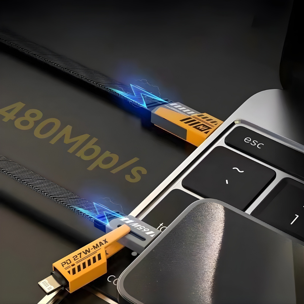 USB Oplaadkabel Snellaad Nylon Gevlochten Kabel