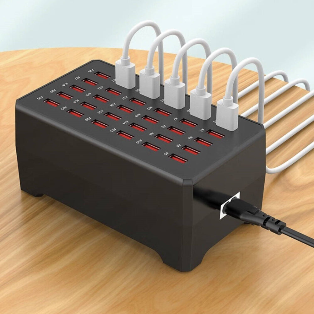 USB Oplaadstation voor 30 Apparaten Meervoudig Opladen - Velinix