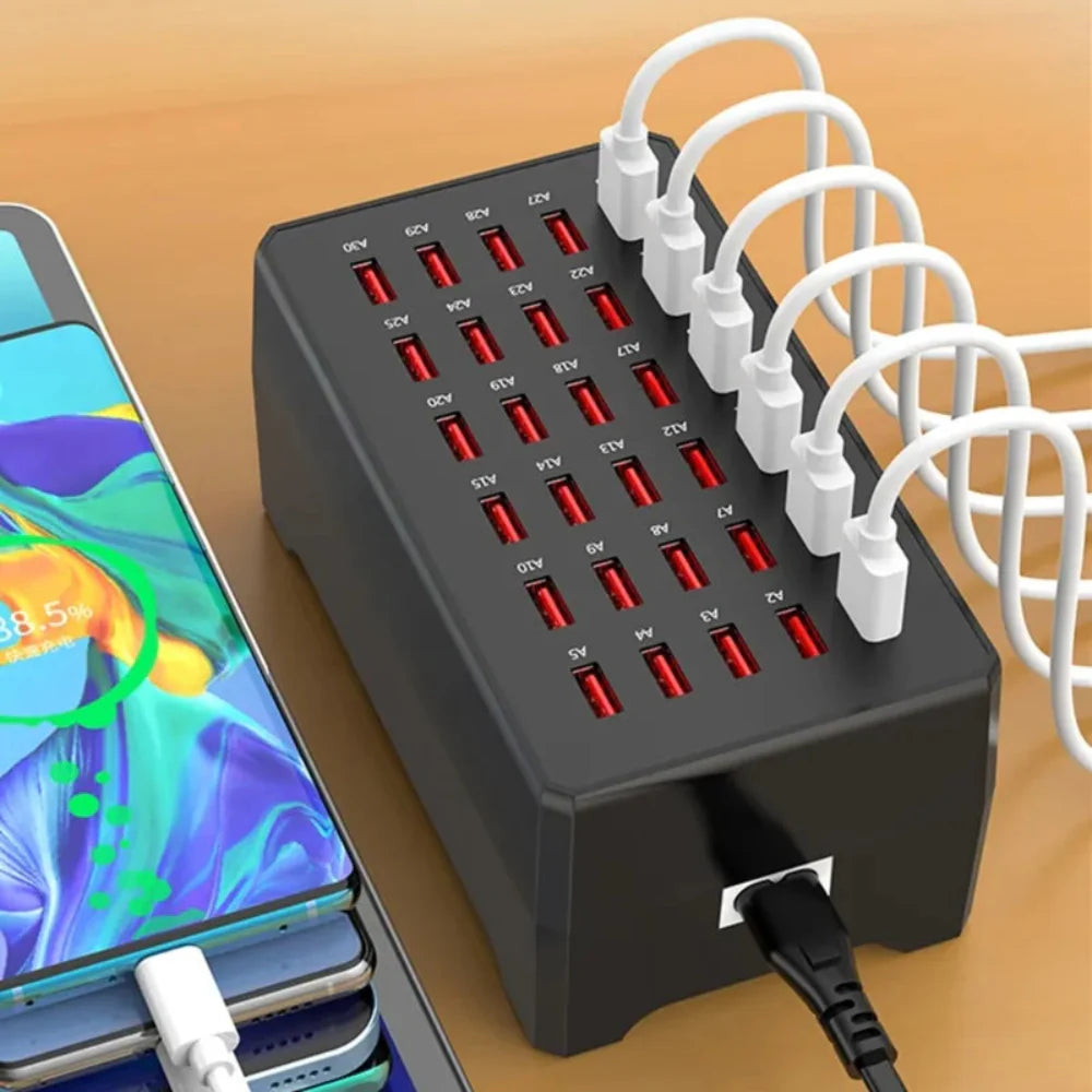 USB Oplaadstation voor 30 Apparaten Meervoudig Opladen