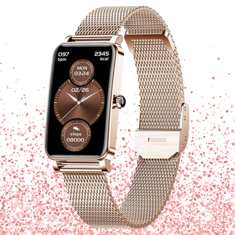 Ultra-elegante smartwatch voor dames - Gezondheid, fitness en stijl voor elke dag 1