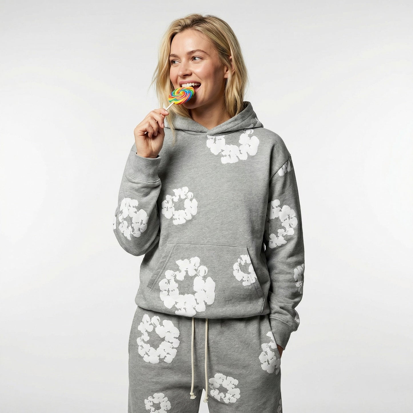 Dames Trainingspak Bloemenprint - 2-delig Sportoutfit