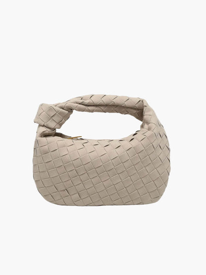 Vegan Schoudertas voor Dames Knoopontwerp Elegant Zwart