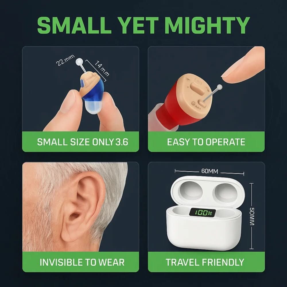 In-ear Oortjes met Oplaadcase, Heldere Geluidskwaliteit en Compact Design