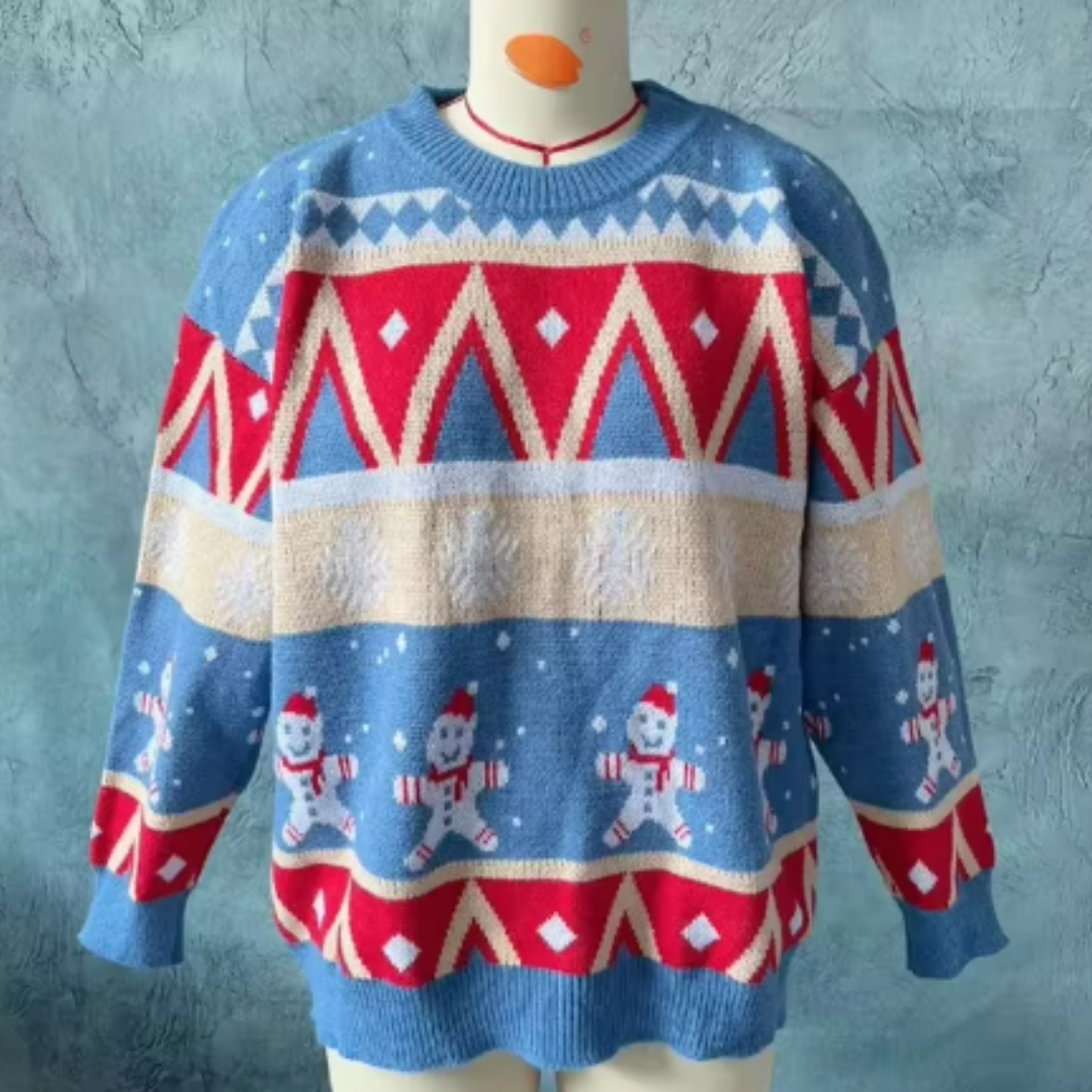 Dames Kersttrui Oversized Warme Wintertrui Comfortabel