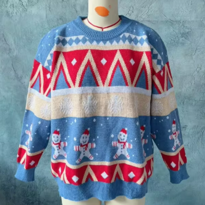 Dames Kersttrui Oversized Warme Wintertrui Comfortabel