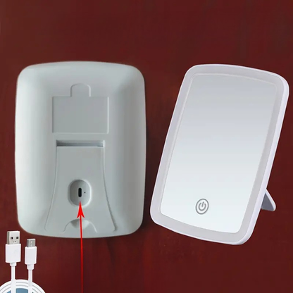 LED Make-uplamp Draagbaar met Spiegel en USB Oplader