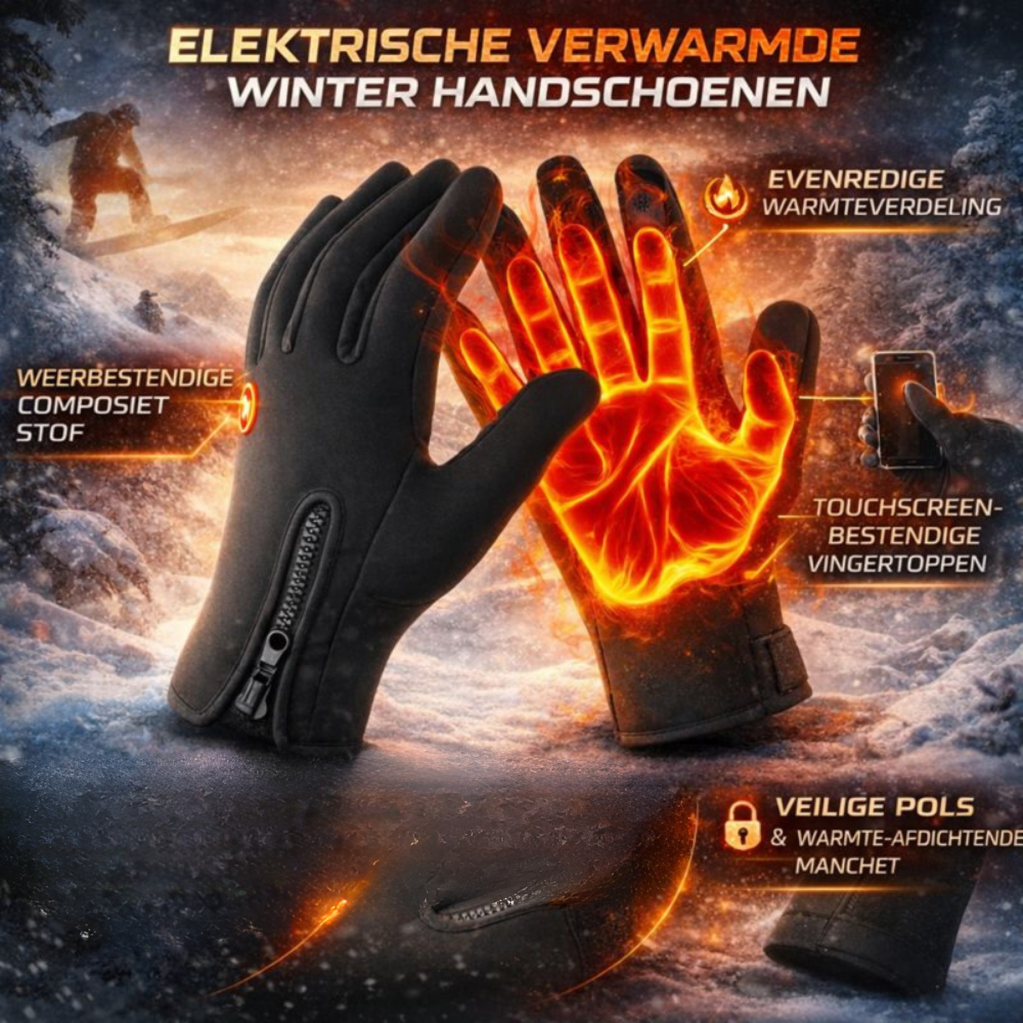 Warme Thermische Handschoenen voor Touchscreen en Buiten