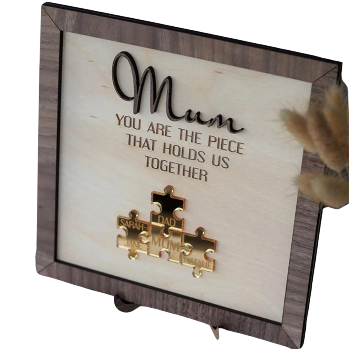 Persoonlijke Houten Puzzel Gegraveerd met Naam - Velinix