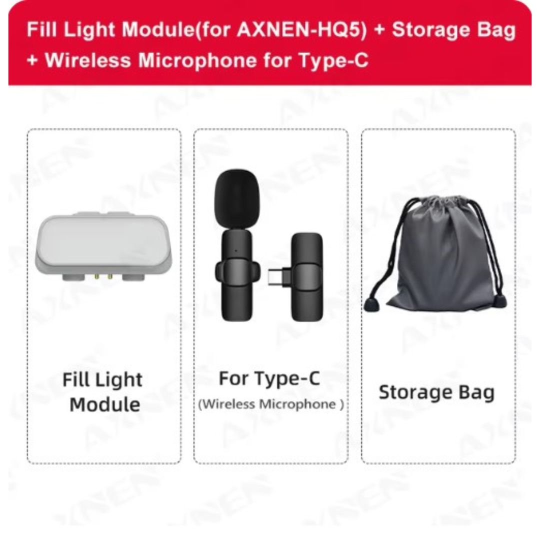 Microfoon voor Video's, HQ5 USB Microfoon met Hoge Kwaliteit Geluid