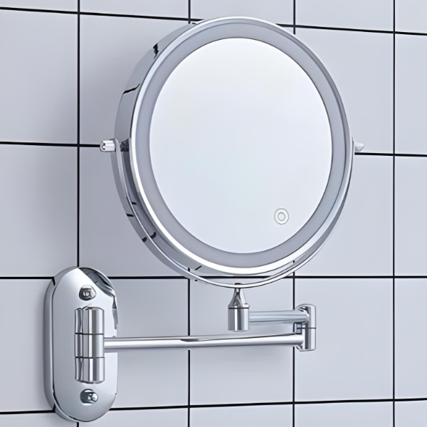 LED Vergrotende Spiegel Oplaadbaar Zilver voor Cosmetica