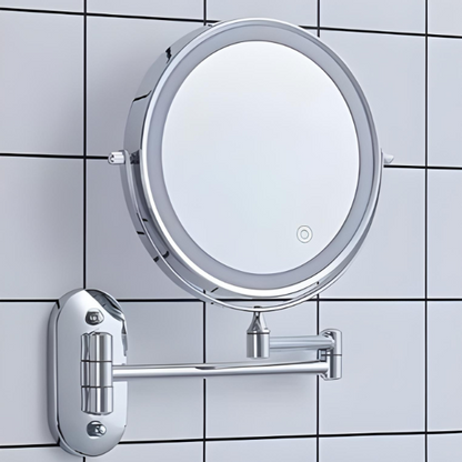 LED Vergrotende Spiegel Oplaadbaar Zilver voor Cosmetica