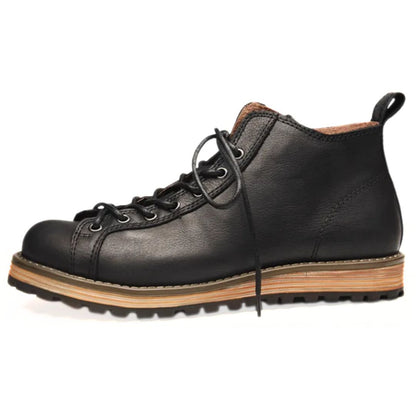 Robuuste Leer Sneakers met Stijlvol Outdoor Design