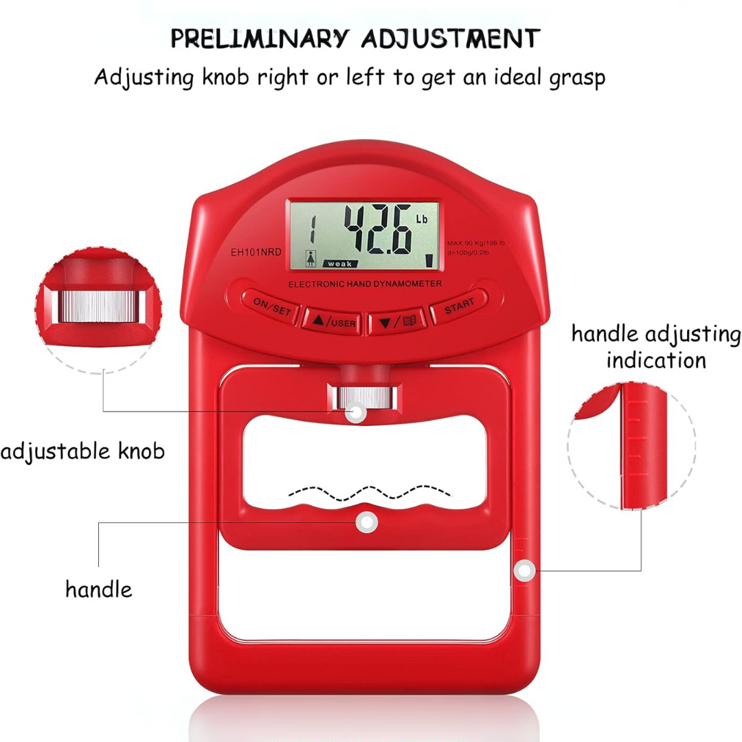 Handkrachtmeter Digitale Gripmeter tot 90 kg Nauwkeurig