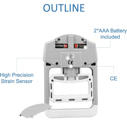 Handkrachtmeter Digitale Gripmeter tot 90 kg Nauwkeurig