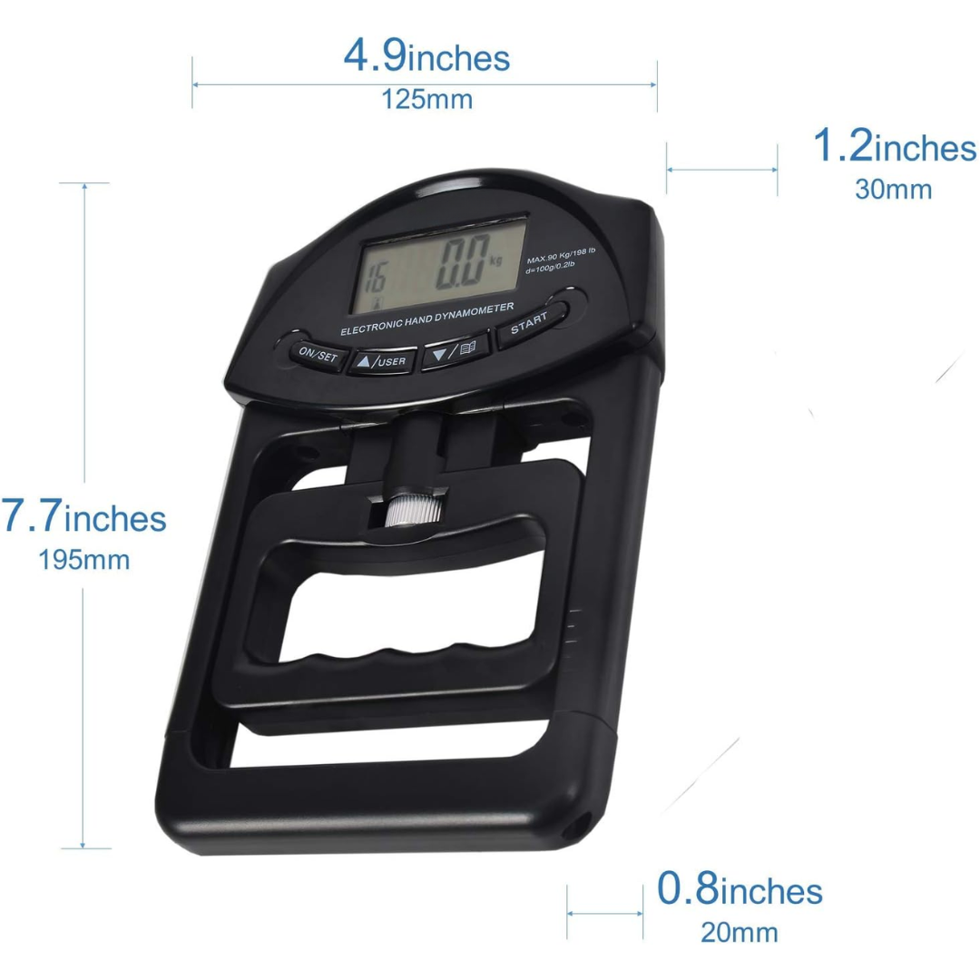 Handkrachtmeter Digitale Gripmeter tot 90 kg Nauwkeurig