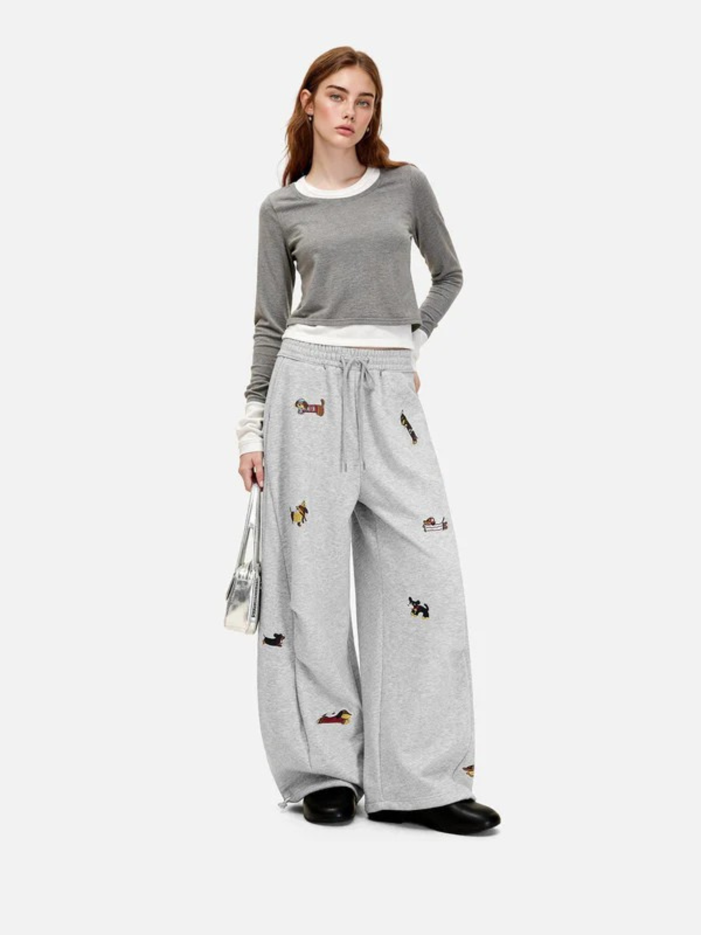 Sweatpants met Hondenprint – Zacht en Comfortabel met Relaxte Fit
