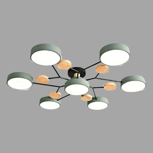 LED Plafondlamp Scandinavisch Design Vertakt Modern - Velinix