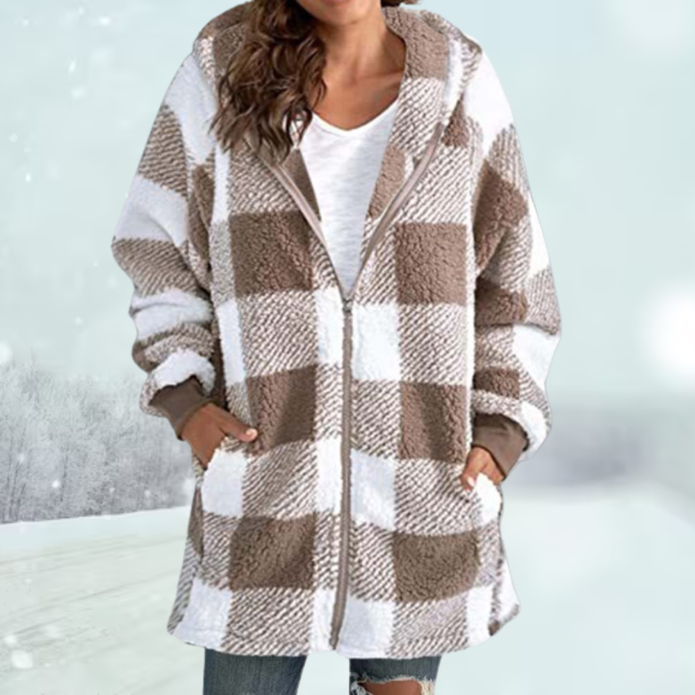 Dame Winterjas met Capuchon Warm en Waterdicht