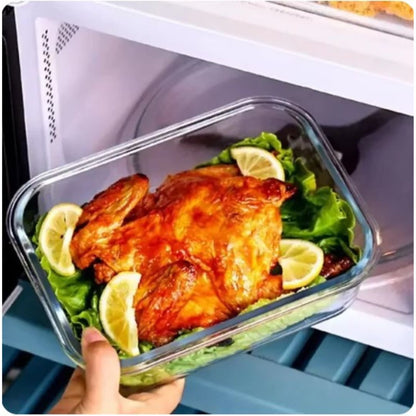 Glas Lunchbox Bento van Borosilicaat Glas Vakuum Isolatie