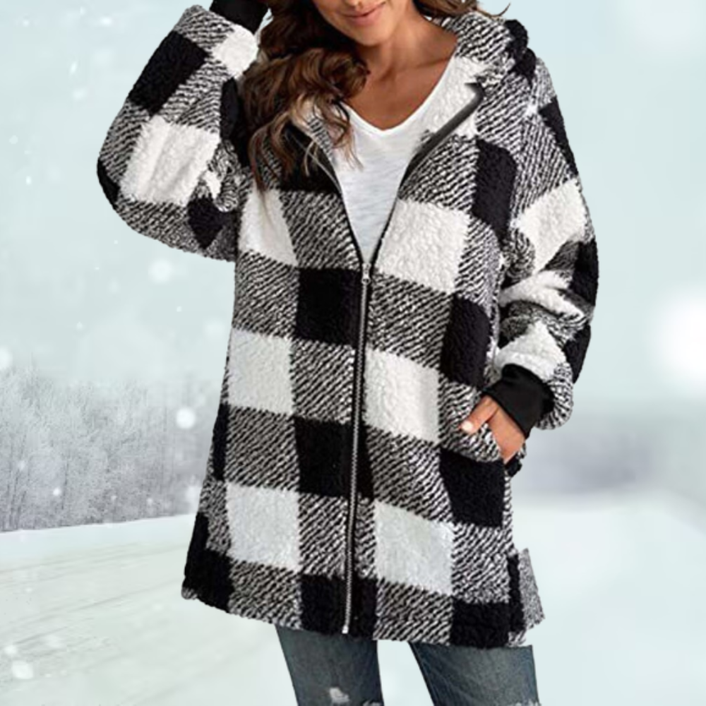 Dame Winterjas met Capuchon Warm en Waterdicht