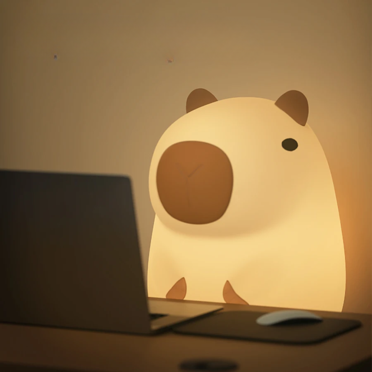 Nachtlampje Capibara | Zachte Siliconen Lamp voor Kinderen