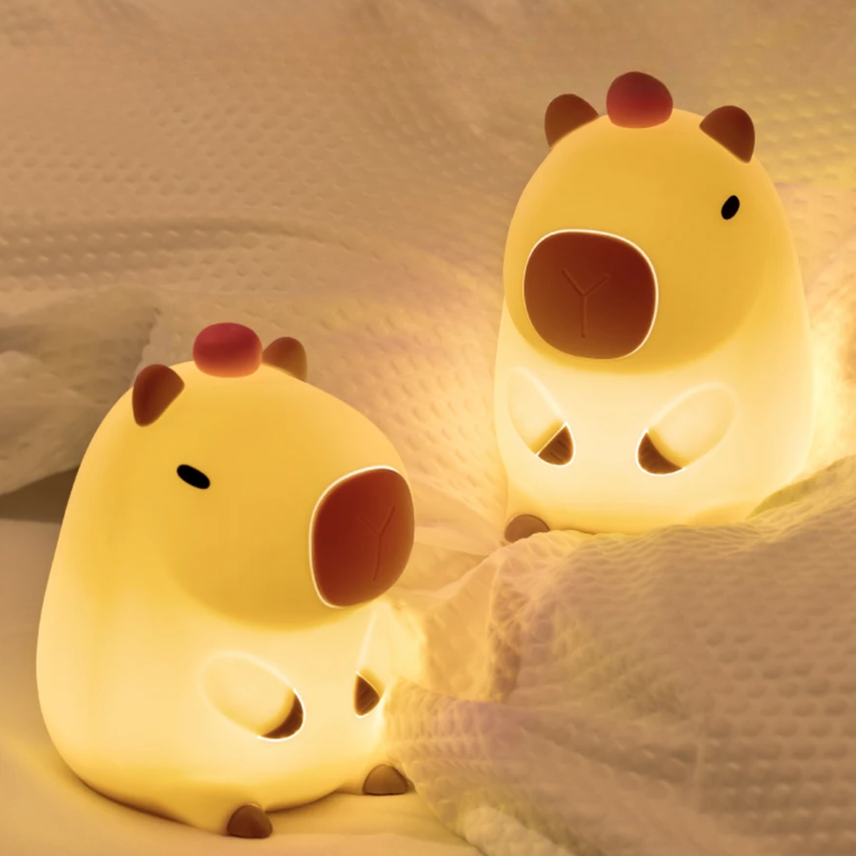 Nachtlampje Capibara | Zachte Siliconen Lamp voor Kinderen