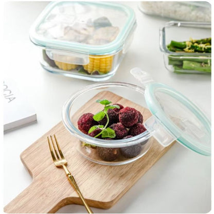 Glas Lunchbox Bento van Borosilicaat Glas Vakuum Isolatie