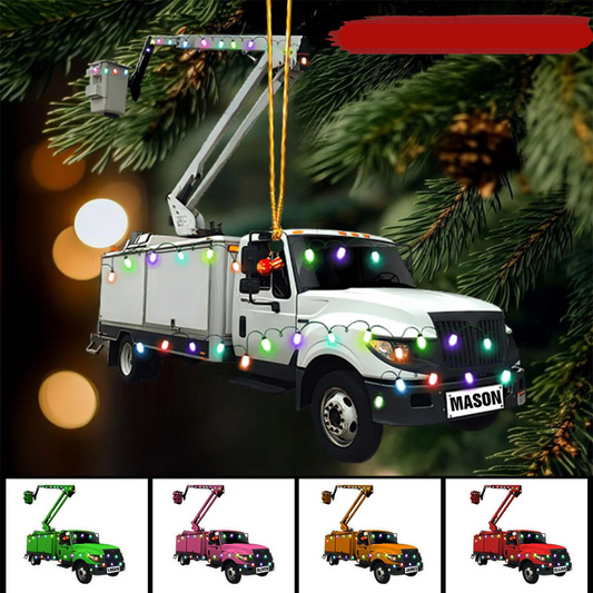 Kerstboom Auto Gepersonaliseerd Mini Truck - Velinix