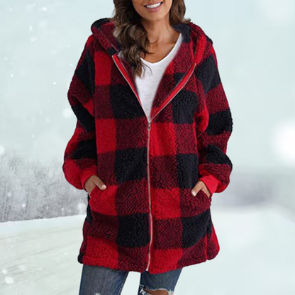 Dame Winterjas met Capuchon Warm en Waterdicht