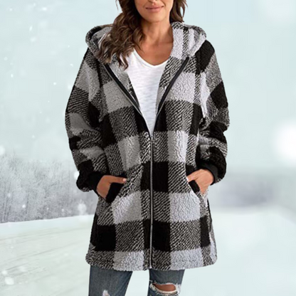 Dame Winterjas met Capuchon Warm en Waterdicht