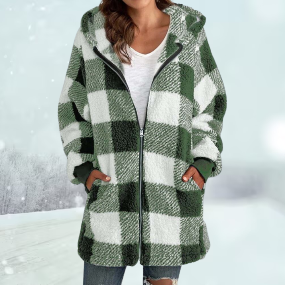 Dame Winterjas met Capuchon Warm en Waterdicht - Velinix