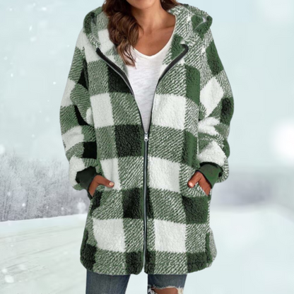 Dame Winterjas met Capuchon Warm en Waterdicht - Velinix