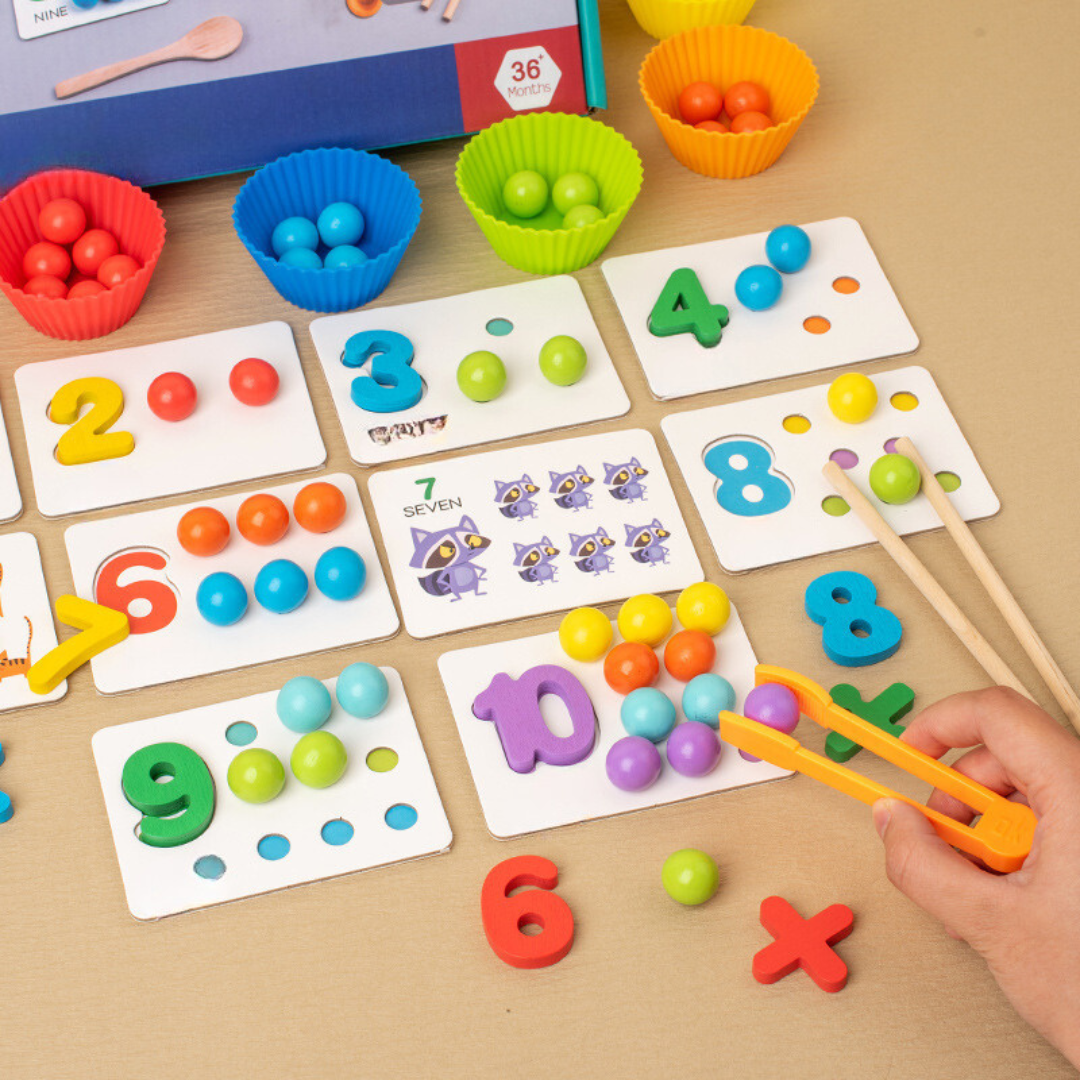 Montessori Leerset met Kleuren en Cijfers voor Kinderen - Velinix