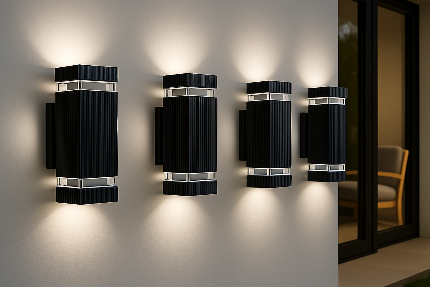 Buitenlamp Up Down Zwart Waterdicht LED
