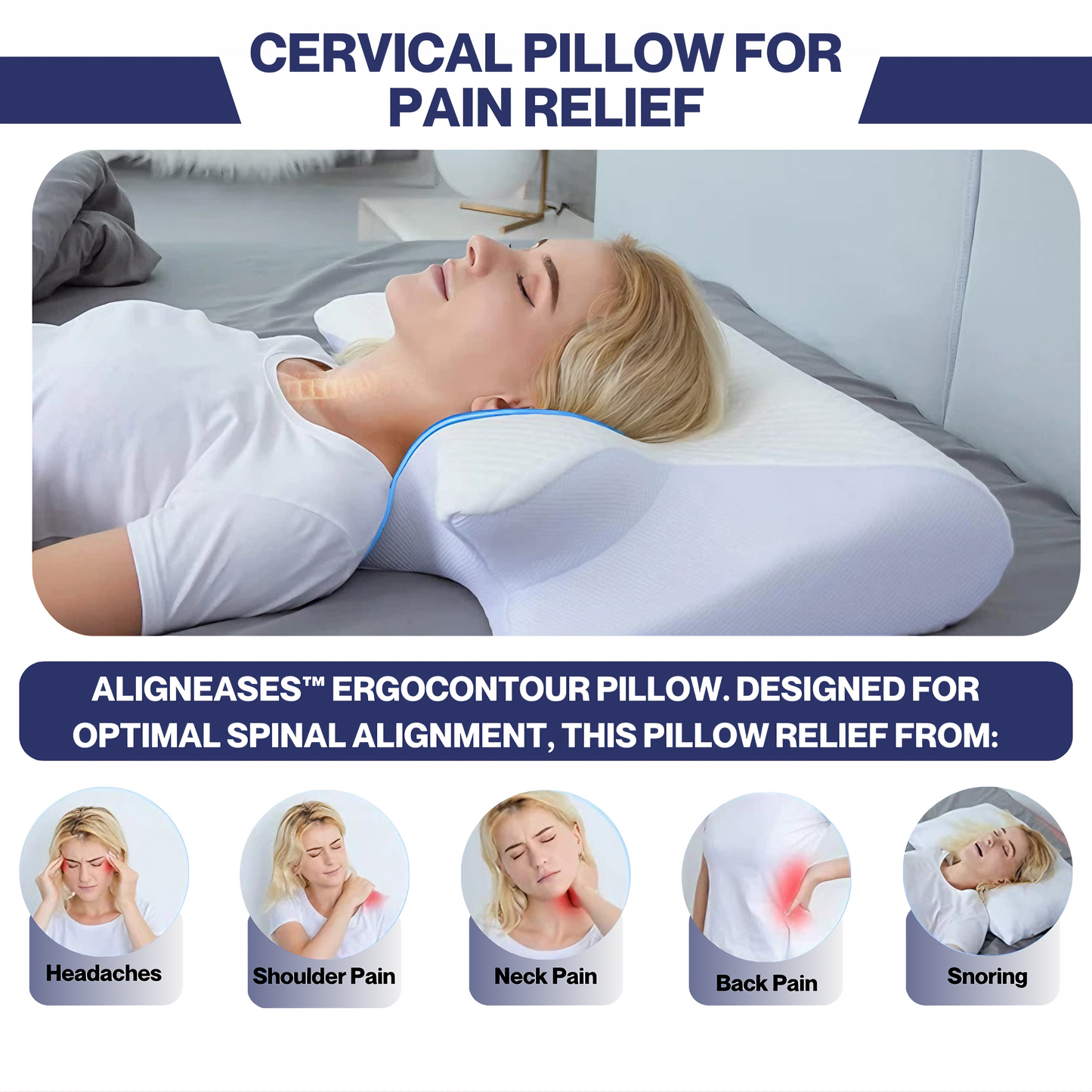 Orthopedisch Kussen voor Rugsteun en Necksupport