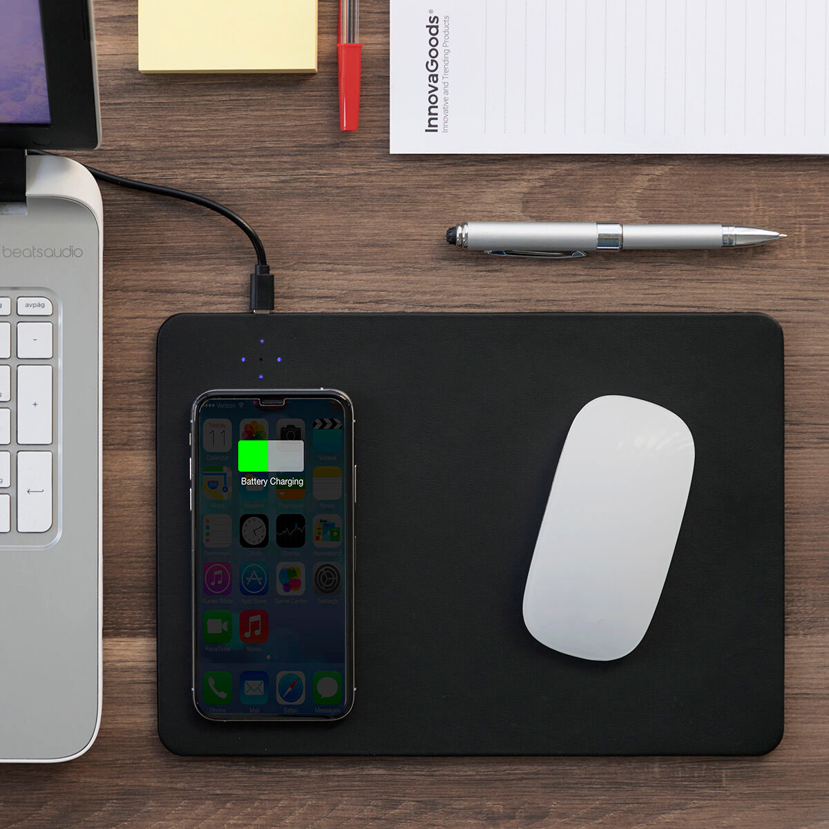 Draadloze Muismat Oplader voor Smartphone en Accessoires