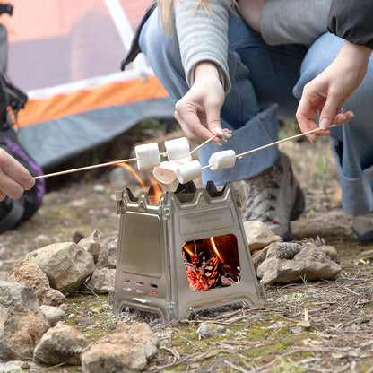 Campingfornuis Opvouwbaar Roestvrijstaal Buiten Koken