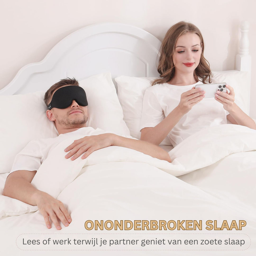 Slaapmasker voor Betere Nachtrust Comfortabel Zwart