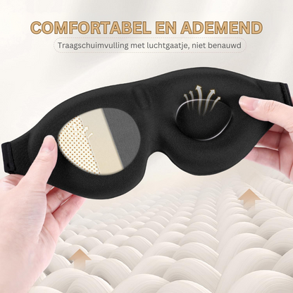 Slaapmasker voor Betere Nachtrust Comfortabel Zwart