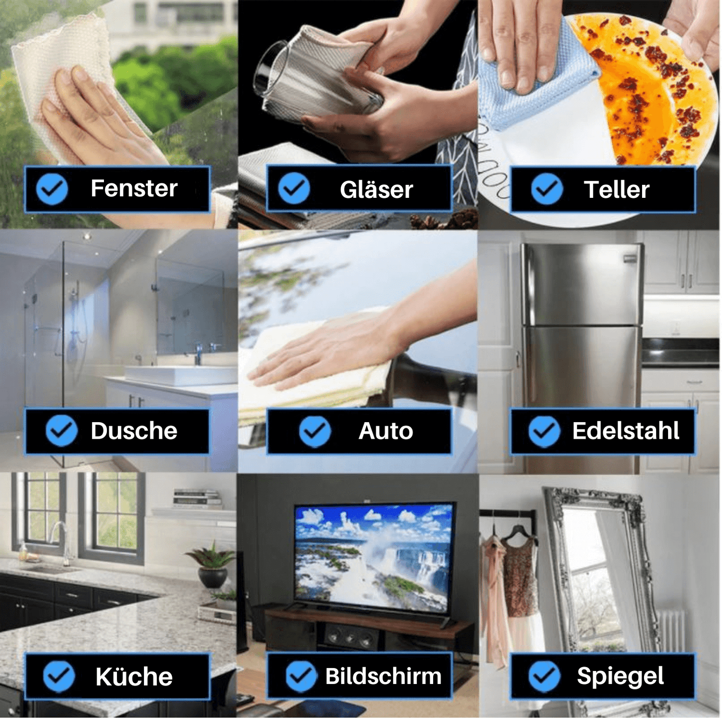 Microvezel Wonderdoek Streeploos Schoonmaken