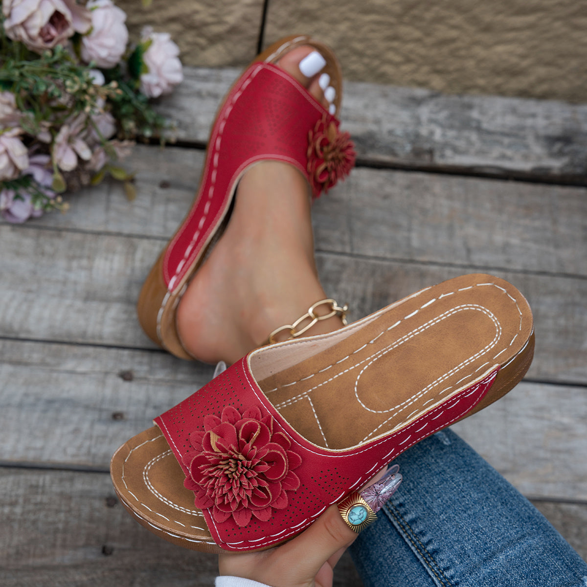 VegaSlide™ – Dames Sandalen met Orthopedisch Comfort en Minimalistisch Ontwerp-3