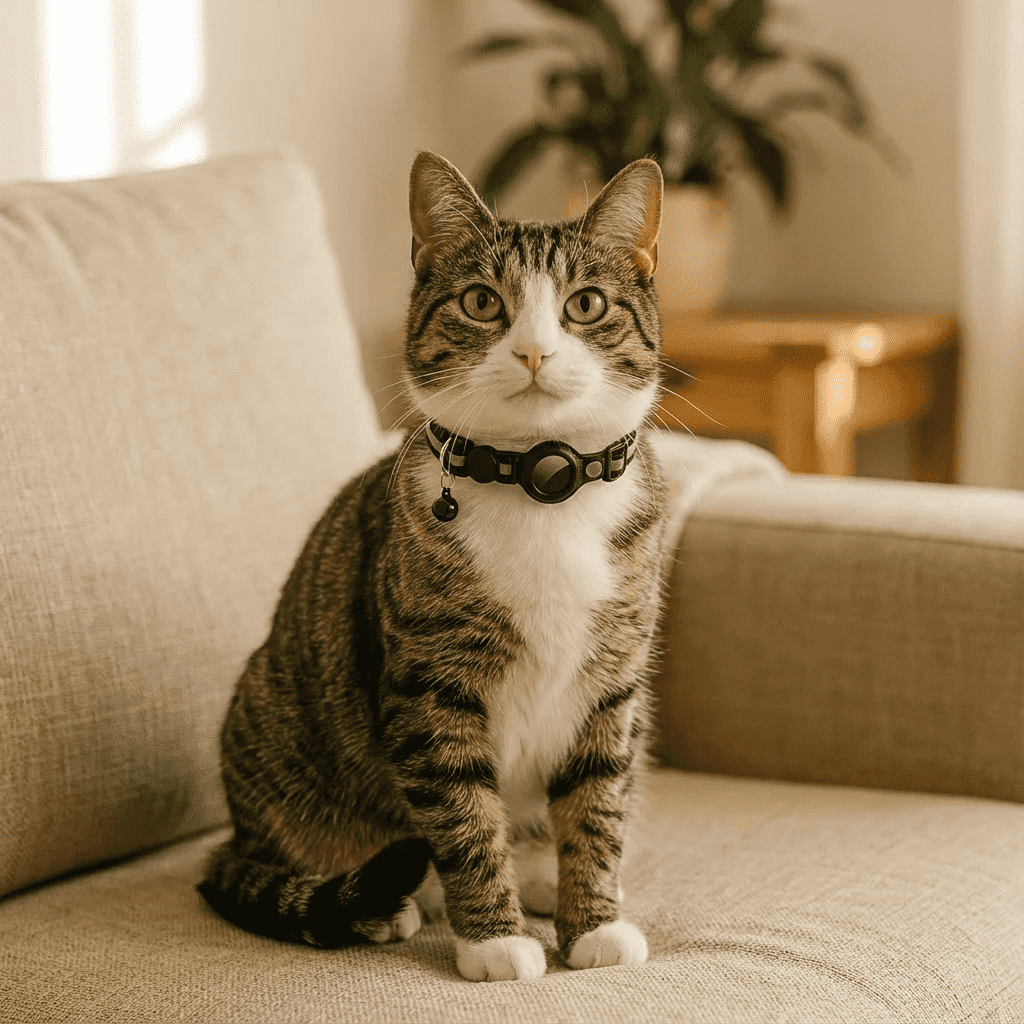Velinix™ – GPS Halsband voor Kat Zonder Abonnement (iOS & Android)