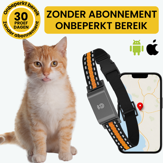 Velinix™ – GPS Halsband Kat Zonder Abonnement