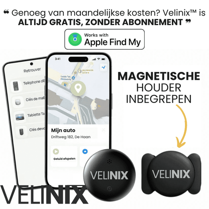Velinix™ – GPS Tracker Zonder Abonnement, iOS Zoek mijn
