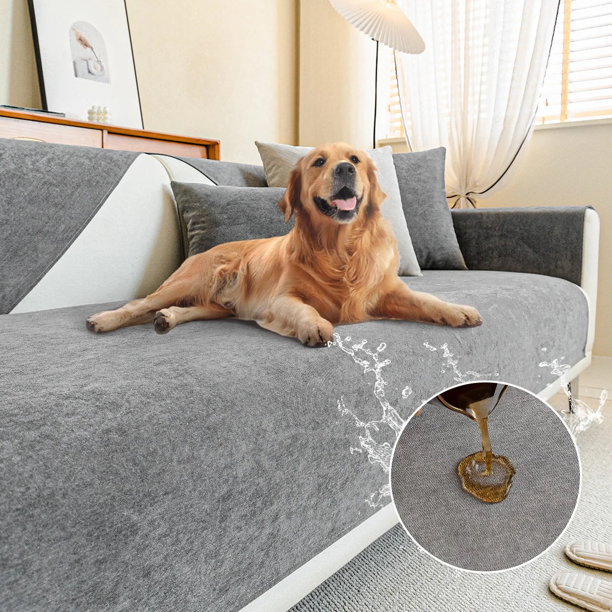 Sofabeschermers Antikratz Luxe Chenille voor Huisdieren