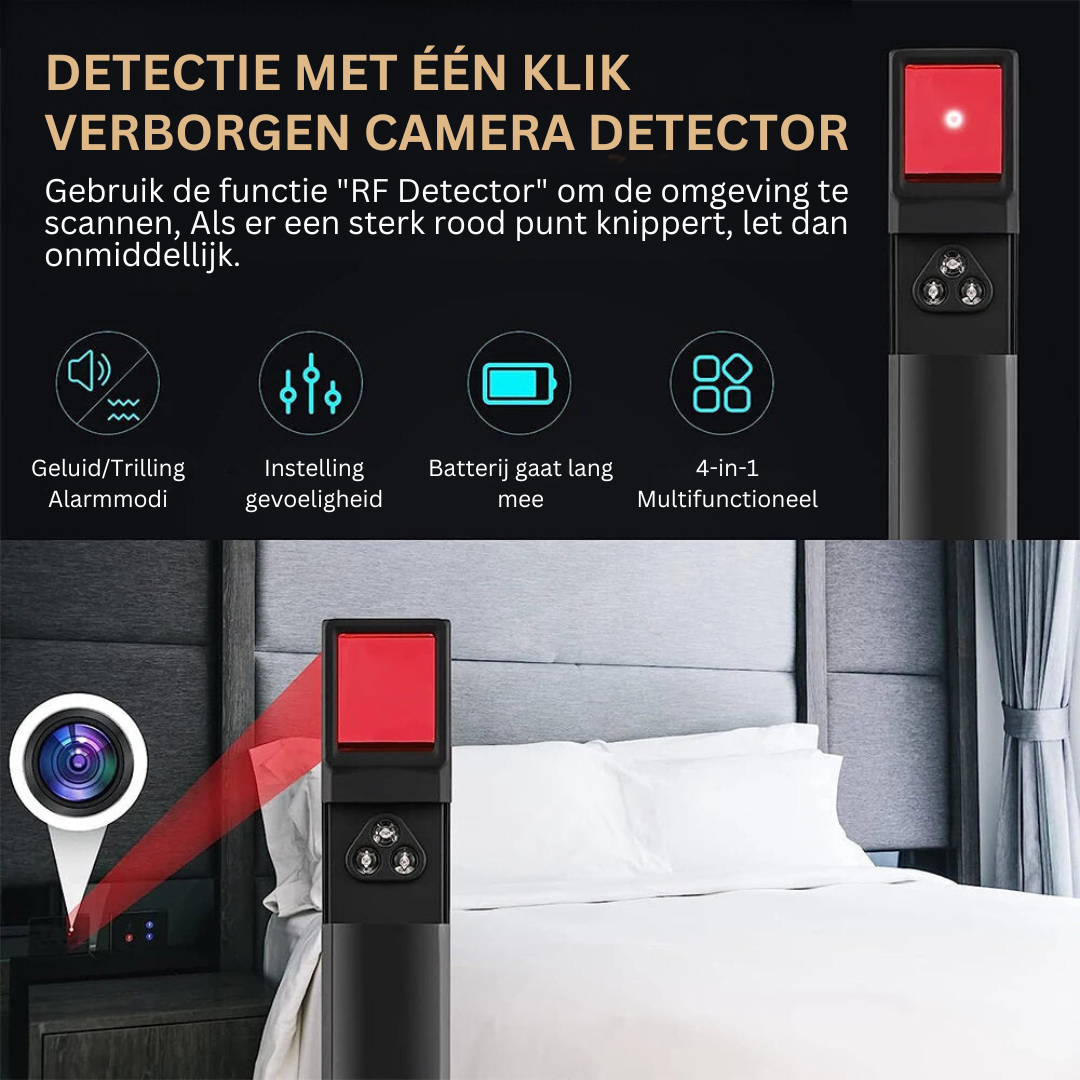 Detectieapparaat voor Verborgen Camera's en GPS Trackers