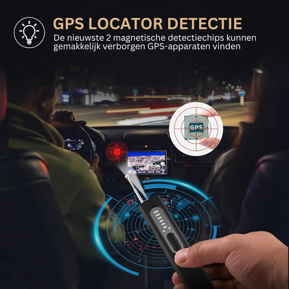 Detectieapparaat voor Verborgen Camera's en GPS Trackers