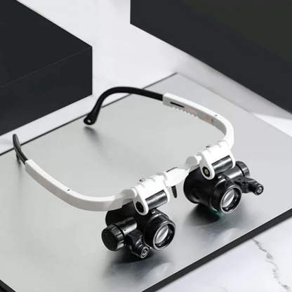 LED Hoofdlamp Vergrootbril Handsfree voor Precisiewerk - Velinix