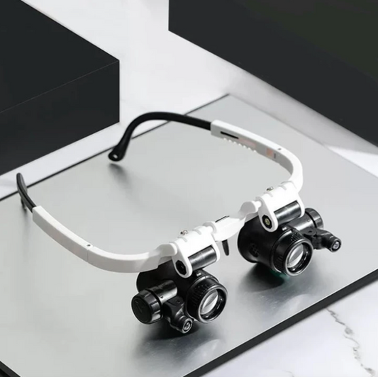 LED Hoofdlamp Vergrootbril Handsfree voor Precisiewerk - Velinix